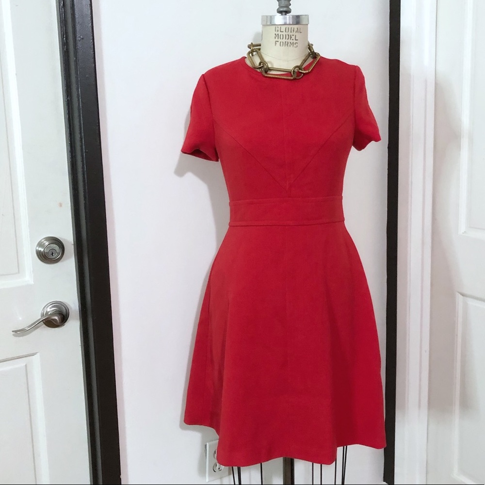 Eliza J Structured Flared Knee Length Dress